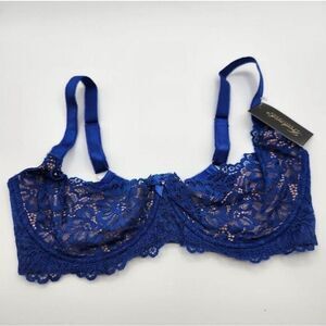 Frederick's of Hollywood Sandie Lace Open Cup Bra Size 42DD